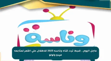 عاجل اليوم.. ضبط تردد قناة وناسة 2025 للأطفال على القمر لمتابعة ميدو ولولو